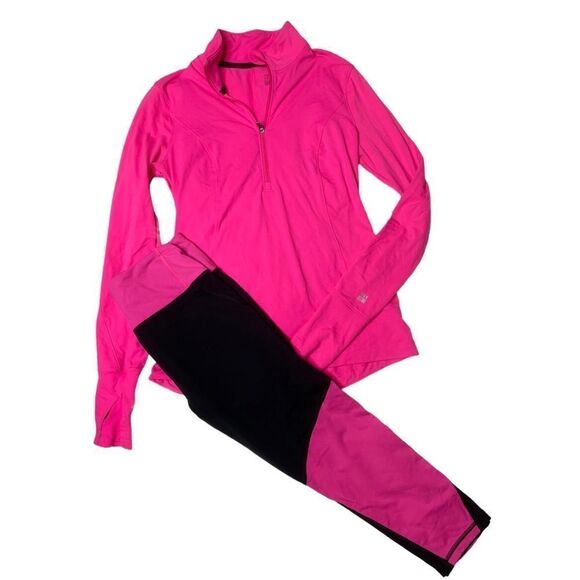 VSX Victoria’s Secret Knockout Jacket Workout Color block Crops BarbieCore - Picture 1 of 9